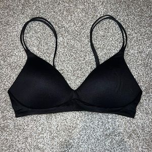 Aerie Real Sunnie Wireless Black Bra size 30C